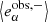 $ \left\langle {e_\alpha ^{{\rm{obs}},{\rm{ - }}}} \right\rangle $