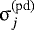 ${\upsigma}_j^{\textrm{(pd)}}$