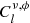 $ C_l^{\nu ,\phi } $
