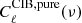 $ C_\ell ^{{\rm{CIB}},{\rm{pure}}}(\nu ) $