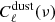 $ C_\ell ^{{\rm{dust}}}(\nu ) $