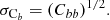 $$ \begin{aligned} \sigma _{\mathrm{C}_b} = {(C_{bb})}^{1/2} .\end{aligned} $$