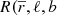 $ R(\overline {r},\ell ,b $