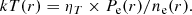 $$ \begin{aligned} kT(r)=\eta _T \times P_{\rm e}(r)/n_{\rm e}(r). \end{aligned} $$