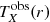 $ T_X^{{\rm{obs}}}(r) $