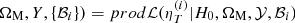$ {\Omega _{\rm{M}}},Y,\{ {{\cal B}_i}\} ) = prod {\cal L} (\eta _T^{(i)}|{H_0},{\Omega _{\rm{M}}},{\cal Y},{{\cal B}_i}) $