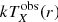 $ kT_X^{{\rm{obs}}}(r) $