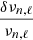 $ \frac{\delta \nu_{n,\ell}}{\nu_{n,\ell}} $