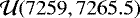 $\mathcal{U}(7259,7265.5)$