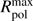 $ R^{\mathrm{max}}_{\mathrm{pol}} $