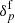 $ \delta^{\mathrm{f}}_{p} $