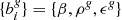 $ \{ {b}^{\mathit{g}}_{i} \} = \{ \beta, \rho^{\mathit{g}}, \epsilon^{\mathit{g}} \} $