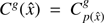 $ C^{\mathit{g}}(\hat{x}) = C^{\mathit{g}}_{p(\hat{x})} $