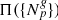 $ \Pi( \{ {N}^{\mathit{g}}_{p} \} ) $
