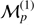 $ {\cal{M}}_{p}^{(1)} $