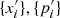 $ \{ x_i^\prime \} ,\{ p_i^\prime \} $