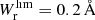 $ W_{\mathrm{r}}^{\mathrm{lim}} = 0.2\,\AA $
