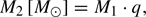 $$ \begin{aligned} M_2\,[M_\odot ] = M_1 \cdot q ,\end{aligned} $$