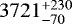 $3721_{-70}^{&#x002B;230}$