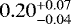 $0.20_{-0.04}^{&#x002B;0.07}$