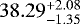 $38.29_{-1.35}^{&#x002B;2.08}$
