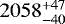 $2058_{-40}^{&#x002B;47}$