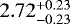 $2.72_{-0.23}^{&#x002B;0.23}$