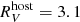 $ R_V^{{\rm{host}}} = 3.1 $