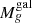 $ M_g^{{\rm{gal}}} $