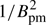 $ 1/B_{{\rm{pm}}}^2 $