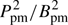 $ P_{{\rm{pm}}}^2/B_{{\rm{pm}}}^2 $