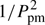 $ 1/P_{{\rm{pm}}}^2 $