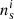 $ n_{\mathrm{s}}^{i} $