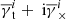 $ \overline{\gamma}_{\mathrm{t}}^i+{\text{ i}}\overline{\gamma}_\times^i $