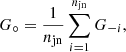 $$ \begin{aligned} G_\circ =\frac{1}{n_{\rm jn}}\sum _{i=1}^{n_{\rm jn}}G_{-i}, \end{aligned} $$