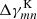 $ \Delta\gamma_{mn}^{\mathrm{K}} $