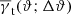 $ \overline{\gamma}_{\mathrm{t}}(\vartheta;\Delta\vartheta) $