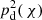 $ p^{2}_{\mathrm{d}}(\,\chi) $