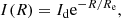 $$ \begin{aligned} I(R) = I_{\rm d} \mathrm{e}^{-R/R_{\rm e}}, \end{aligned} $$