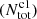 $ (N_{\mathrm{tot}}^{\mathrm{c1}}) $