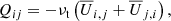 $$ \begin{aligned} {Q_{ij}} = - {\nu _{\rm t}} \left(\overline{U}_{i,j} + \overline{U}_{j,i}\right), \end{aligned} $$