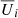 $ \overline{U}_i $