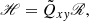 $$ \begin{aligned} \fancyscript {H}&= \tilde{Q}_{ xy} \fancyscript {R}, \end{aligned} $$