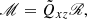 $$ \begin{aligned} \fancyscript {M}&= \tilde{Q}_{xz} \fancyscript {R}, \end{aligned} $$