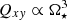 $ {Q_{xy}} \propto \Omega _ \star ^3 $