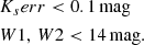 $$ \begin{aligned}&K_s{err} < {0.1}\,\mathrm{mag} \nonumber \\&W1, \, W2 < {14}\,\mathrm{mag}. \end{aligned} $$