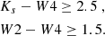 $$ \begin{aligned}&K_s-W4 \ge 2.5 \ , \nonumber \\&W2-W4 \ge 1.5. \end{aligned} $$