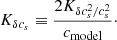 $$ \begin{aligned} K_{\delta c_s} \equiv \frac{2 K_{\delta c^2_s/c^2_s}}{c_{\mathrm{model} }}\cdot \end{aligned} $$