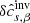 $ \delta \hat{c}_{s,\beta}^{\mathrm{inv}} $