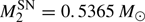 $ M_{2}^{\mathrm{SN}}=0.5365\,M_{\odot} $